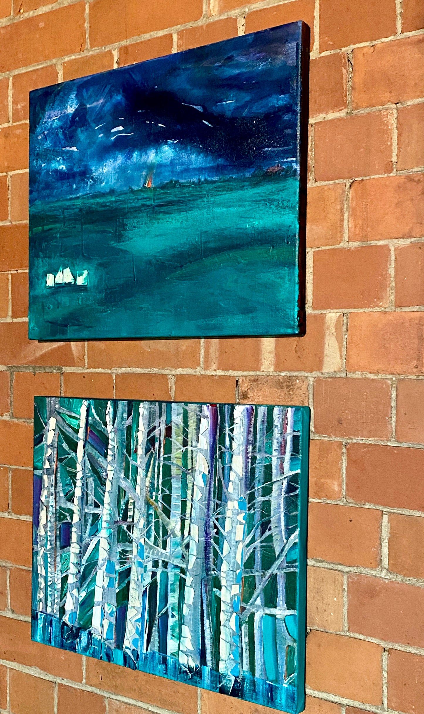 New Beginnings" – Original Painting Inspired by the Birch Woodland